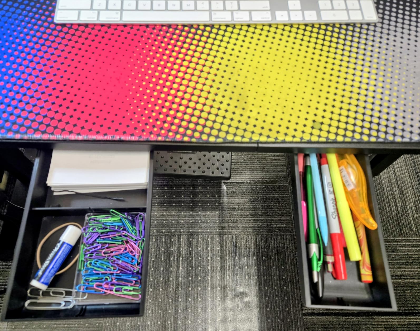 Bostitch Konnect Under Desk Drawer, Self-Adhesive Slide Out Storage Organizer with 4 Customizable Dividers, 2-Pack customer photo 2