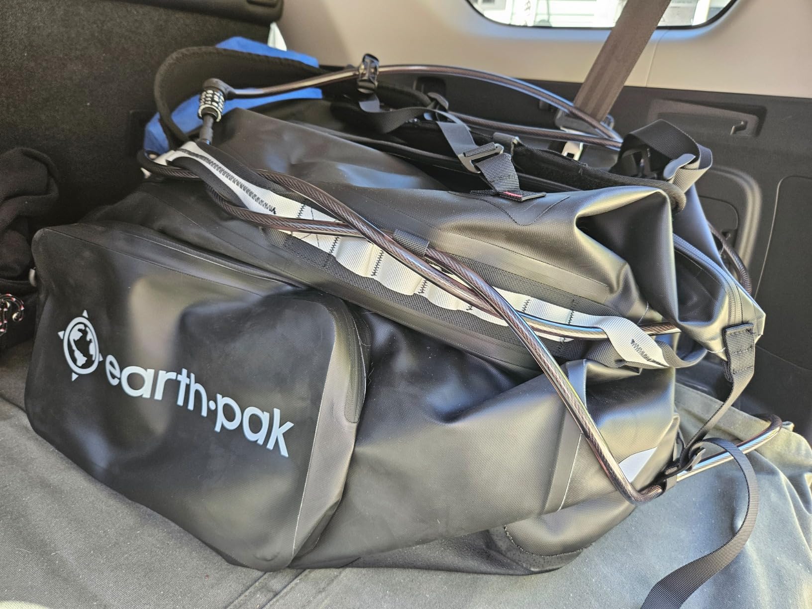 Earth Pak Waterproof Duffel Bag - Large Dry Bag, 1680D TPU, Heavy Duty, Camping & Marine Dry Bag, 8x8 Popout Pocket customer photo 2