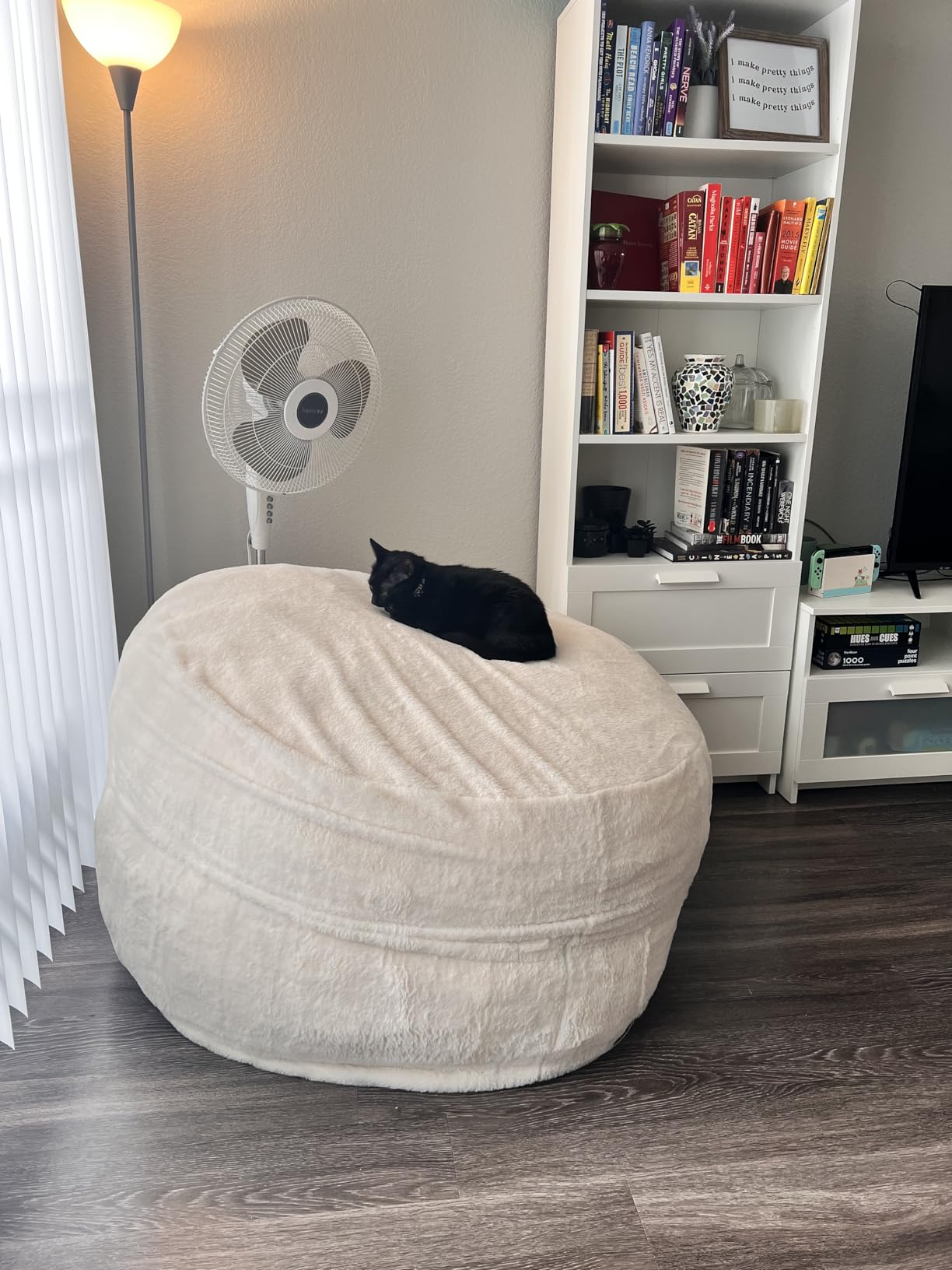 MAXYOYO Giant Bean Bag Chair for Adults, Bean Bag Converts to Floor Sofa customer photo 1