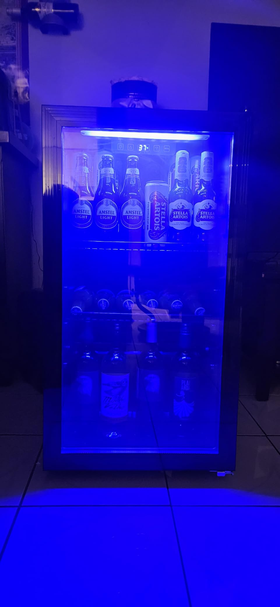 130 Can Beverage Refrigerator, 3.2 Cu.Ft Mini Fridge Beverage Cooler | Glass Door, 35–65°F Digital Temperature Display, Adjustable Shelves, Beverage Fridge for Soda, Beer & Wine customer photo 1