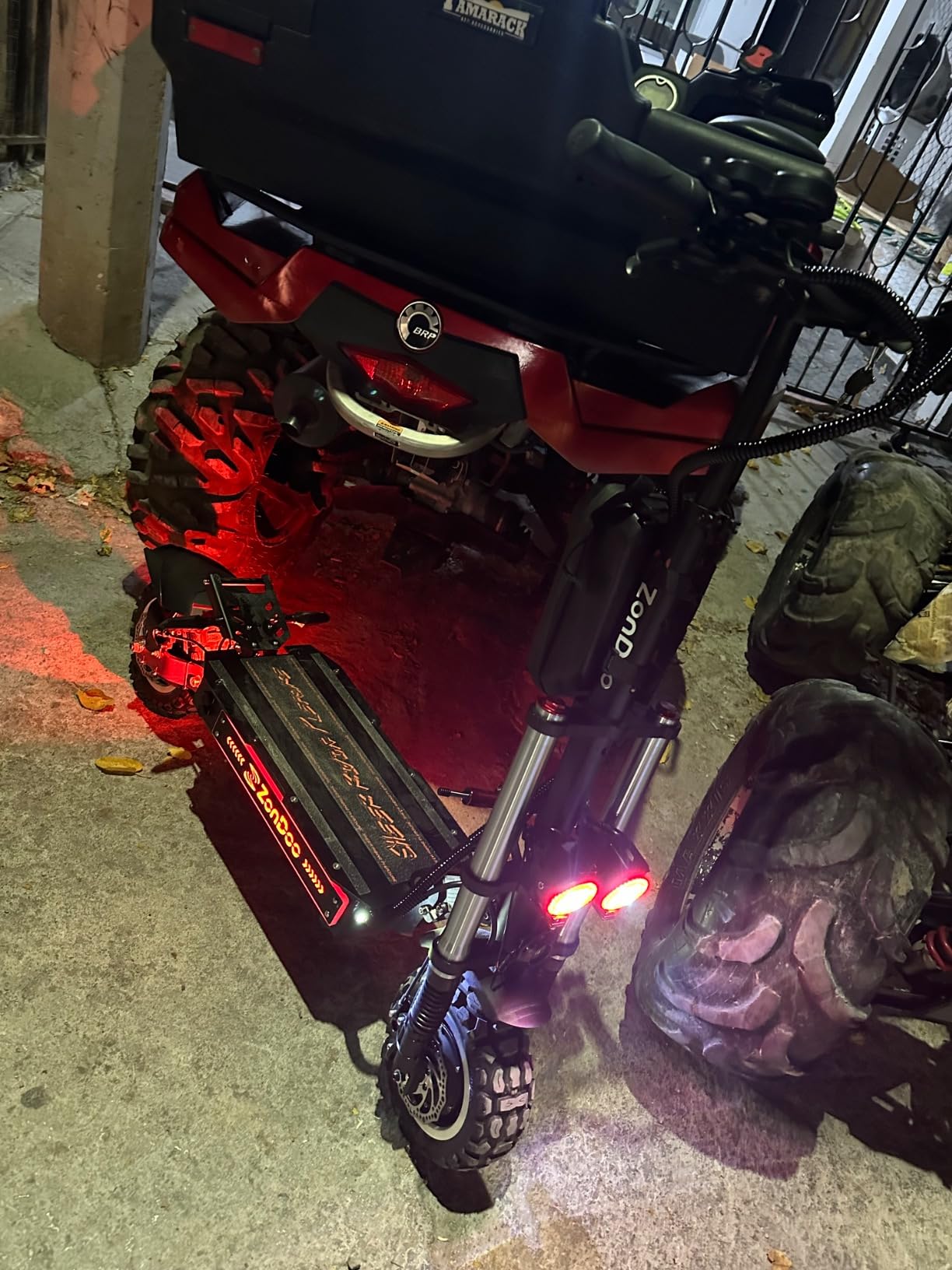 ZonDoo ZO03 Plus Electric Scooter Adults 55MPH Fast 6000W Dual Motors 60 Miles Long Range Off Road All Terrain Oil Hydraulic Brake Dual Suspension E Scooter with Seat & Damper customer photo 2