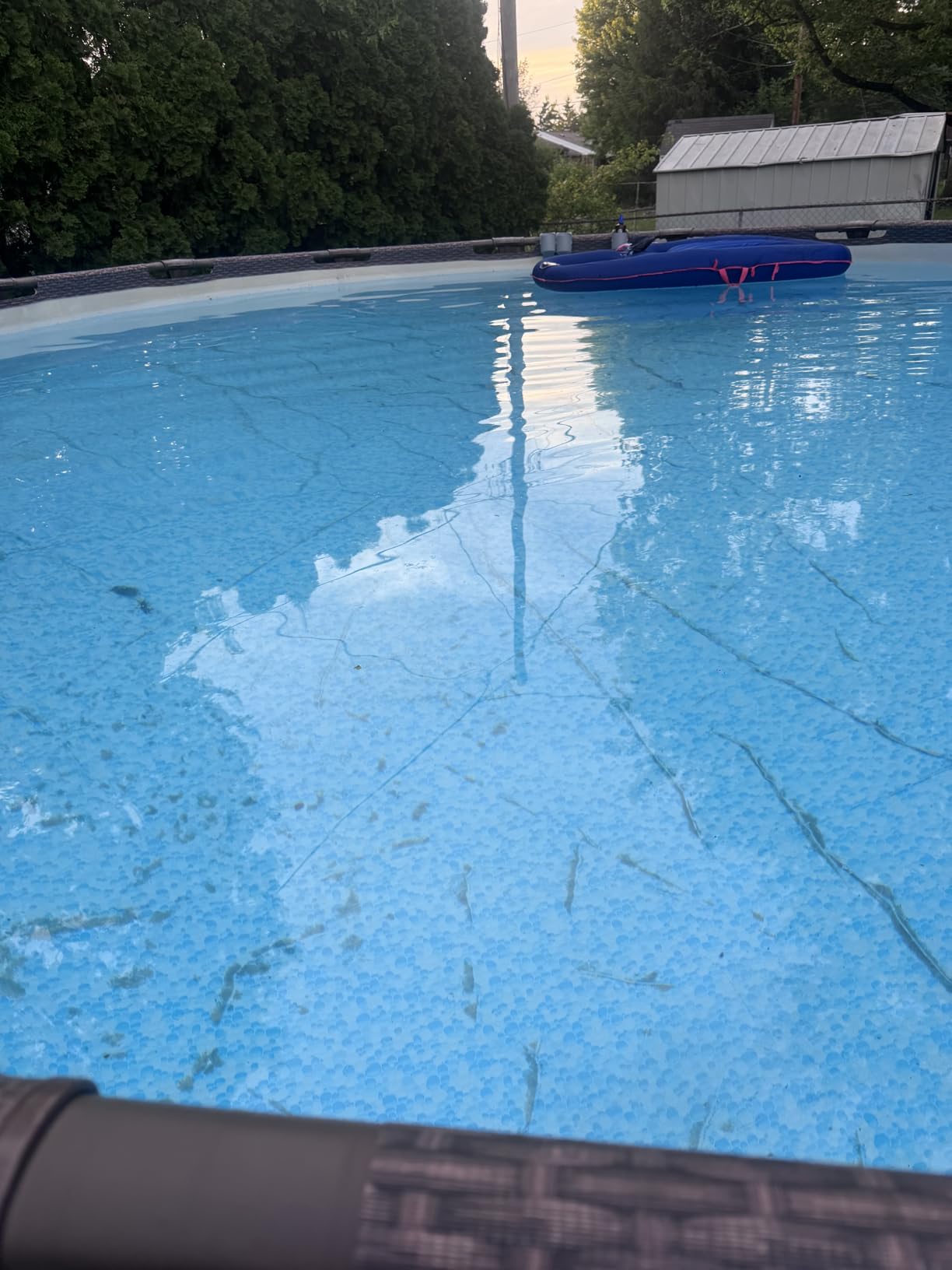 POOLAZA Manual Pool Vacuum with Double Fine Mesh Bags & 56