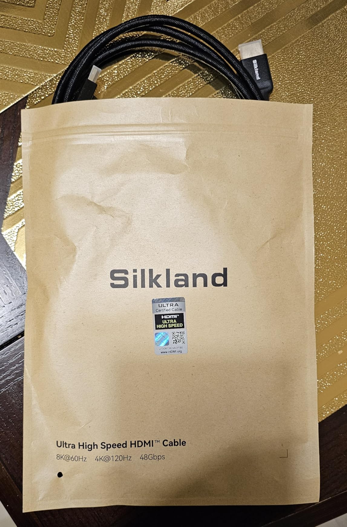 Silkland Certified HDMI 2.1 Cable Ultra High Speed 48Gbps Braided HDR 6.6FT customer photo 2