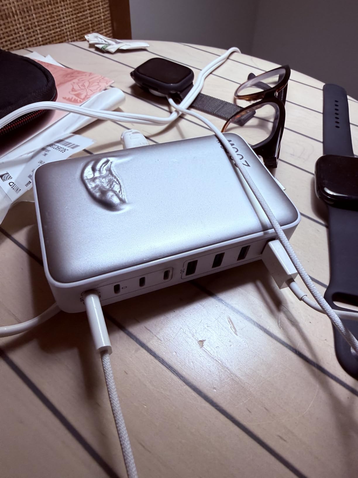 USB C Charger 200W USB C Charger Block,Upgraded GaN III 8-Port Fast Charging Station Hub,PD 65W Laptop Charging Adapter Compatible with MacBook Pro/Air,DELL,Steam Deck,iPhone 16/15/14,Galaxy S23/22 customer photo 2