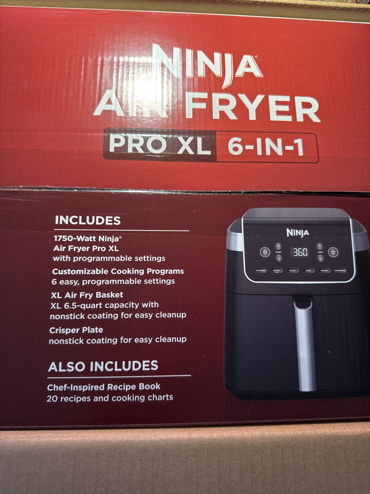 Ninja Air Fryer XL with MaxCrisp, 6.5 Qt, 6-in-1, Grey, AF181 customer photo 2