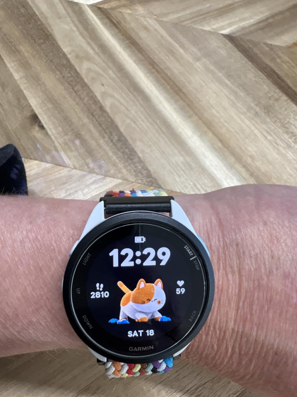 Garmin Forerunner® 165, Running Smartwatch, 43mm, Black customer photo 1