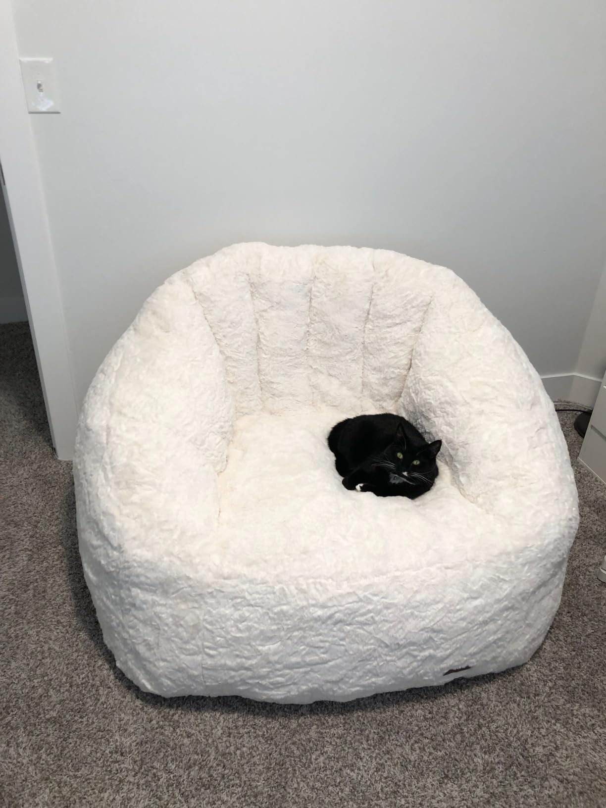 MAXYOYO Giant Bean Bag Chair for Adults, Oversized Shell Shape Bean Bag customer photo 1