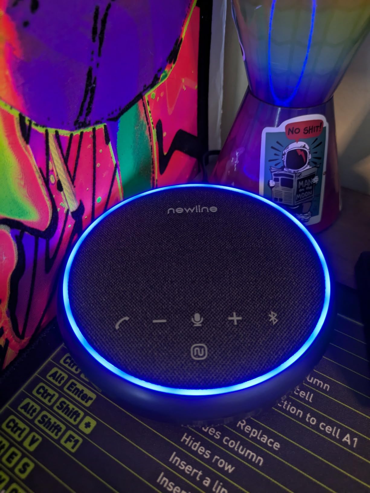 N newline Conference Speaker and Microphone, 2 Mics 360° Voice Pickup, AI Noise Reduction & Clear Calls, USB & Bluetooth Speakerphone, Up to 12H Call Time, for Small-to-Mid Meetings & Home Office customer photo 2