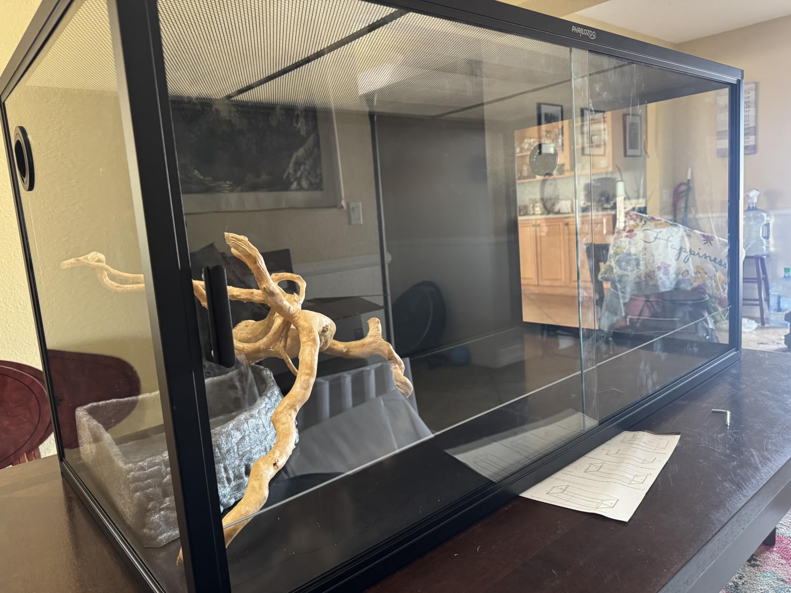 Phailozoo 120 Gallon Reptile Tank, Stackable 4x2x2 Reptile Enclosure customer photo 1
