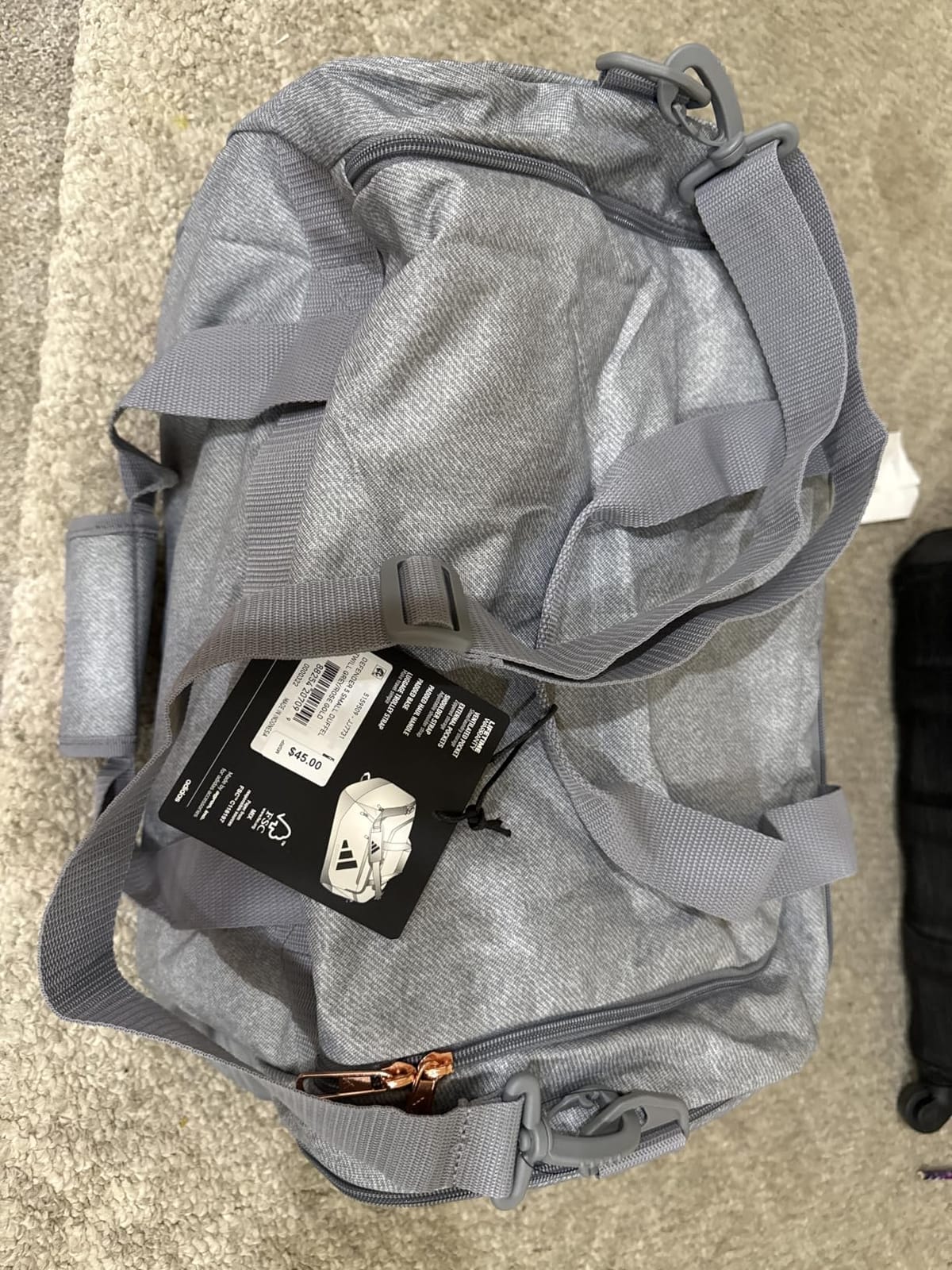adidas Defender Duffel Bag, Team Dark Grey, OSFA customer photo 2