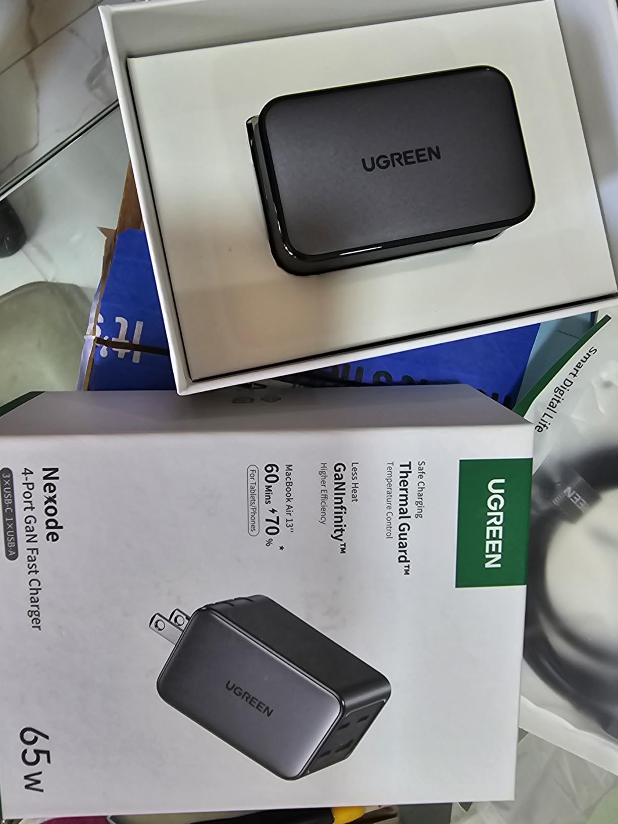 UGREEN Nexode 65W Wall Charger, 4-Port, GaN Fast Charging Block customer photo 1