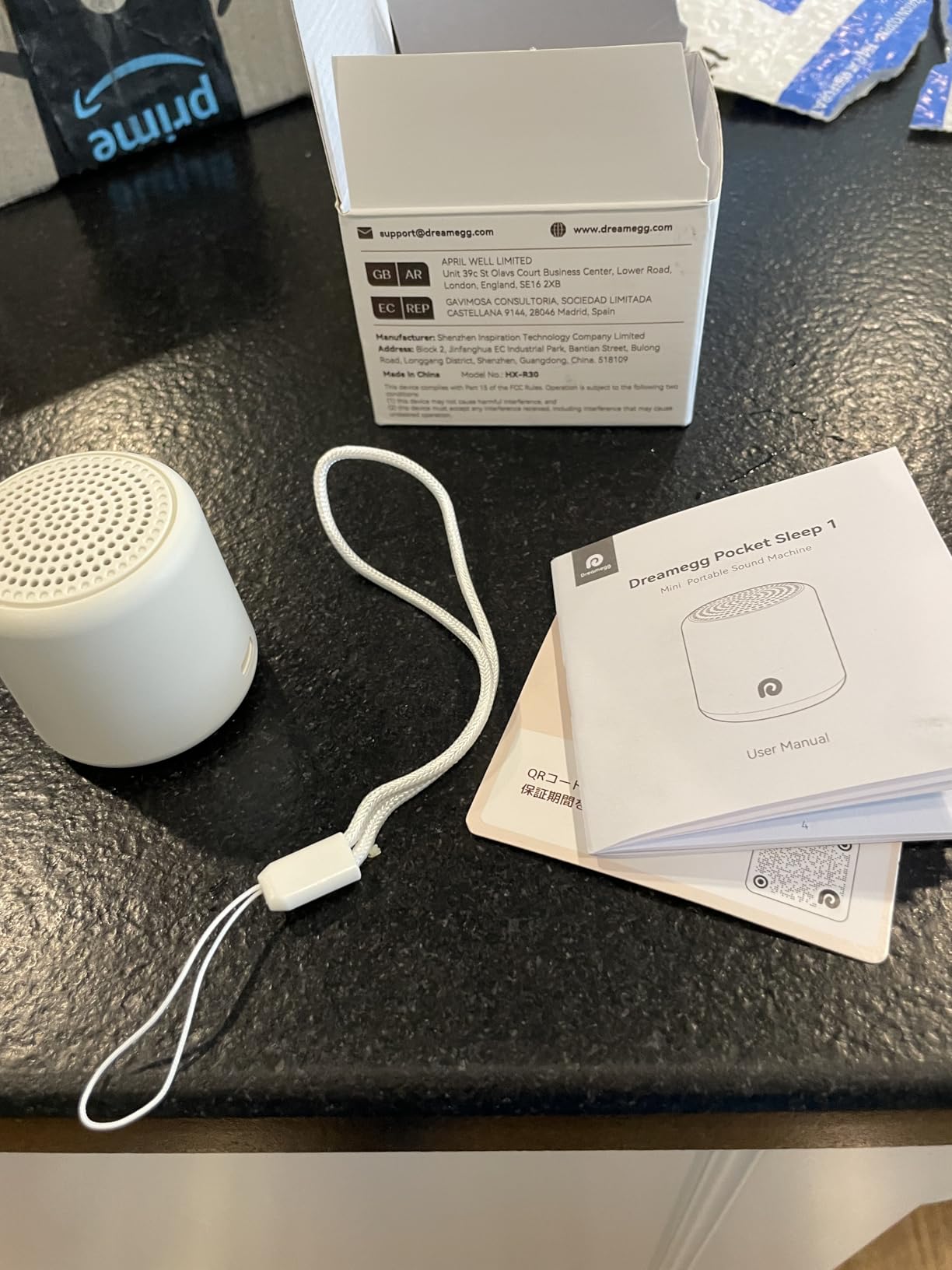 Dreamegg Portable White Noise Machine, 1000mAh Battery, Travel Sleep, Cream customer photo 2