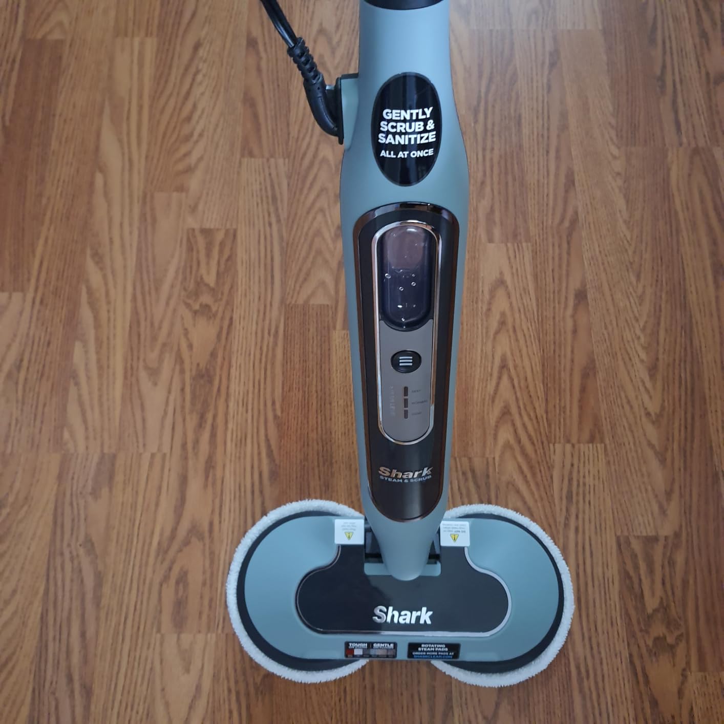Shark Steam & Scrub Steam Mop, All-in-One Hard Floor Cleaner, Grey, S8001 customer photo 2