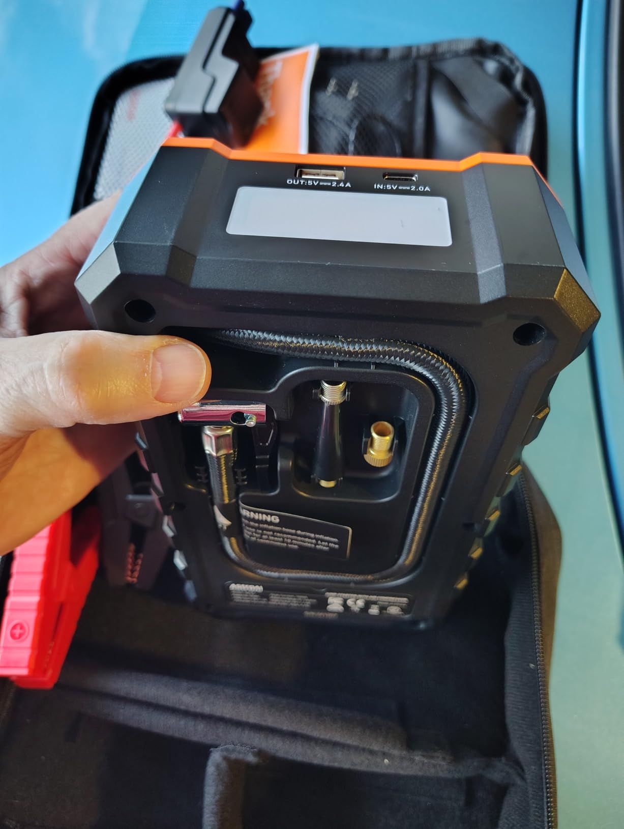 AstroAI S8 Air 3000A Jump Starter with Air Compressor, 12V Jump Box customer photo 2