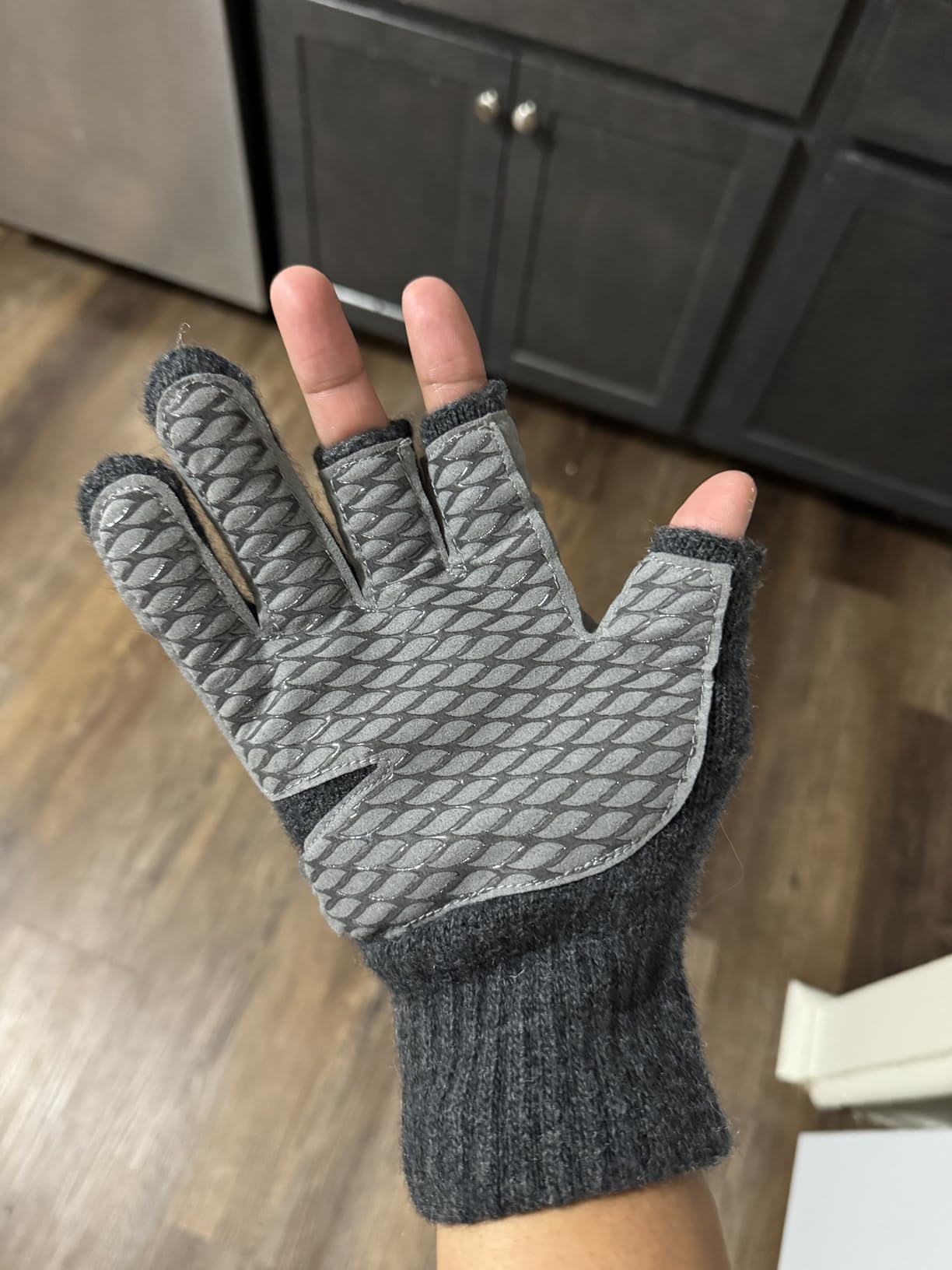 KastKing Bully Wooly 3 Fingerless Fishing Gloves for Men and Women customer photo 2