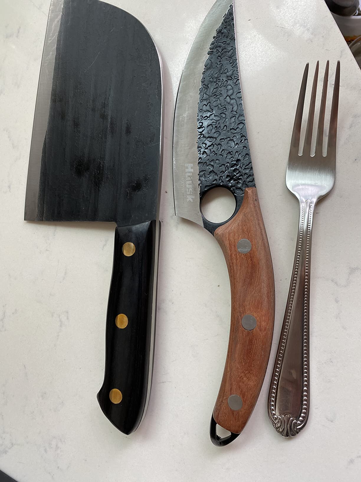 Dream Reach Meat Cleaver Knife - Heavy Duty Stainless Steel Hand Forged customer photo 2