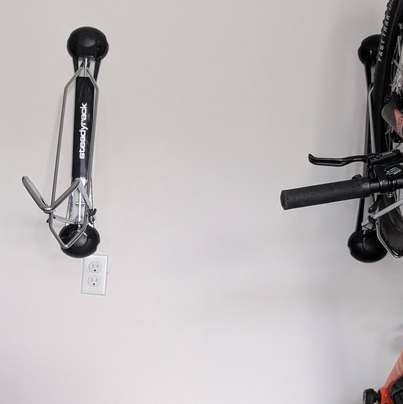 Steadyrack Swivel Bike Wall Mount, Vertical Mountain Bike Rack, Garage customer photo 1