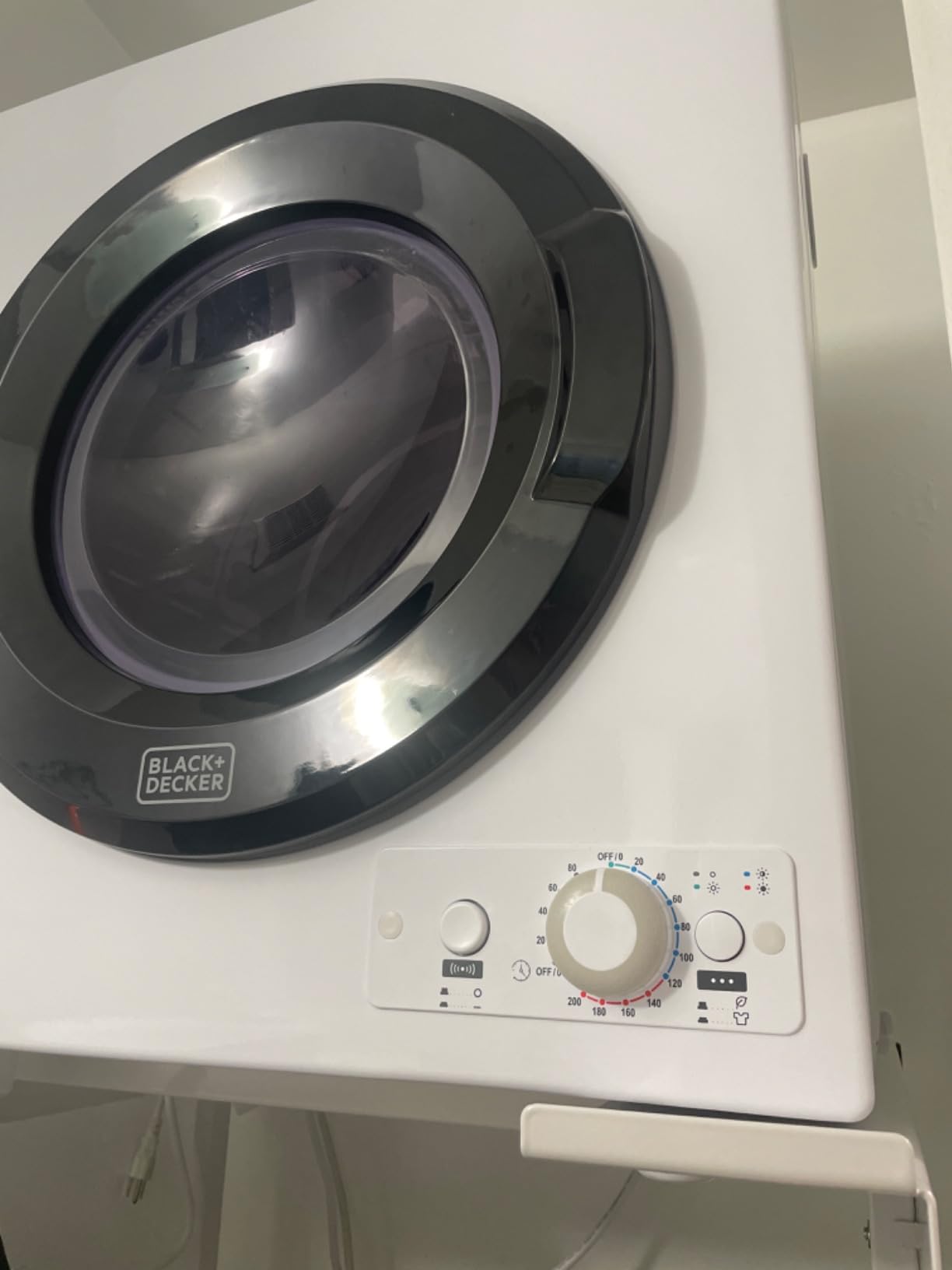 BLACK+DECKER 7.0 Cu. Ft. Front Load Dryer, 240V, BLD67ME, White customer photo 1