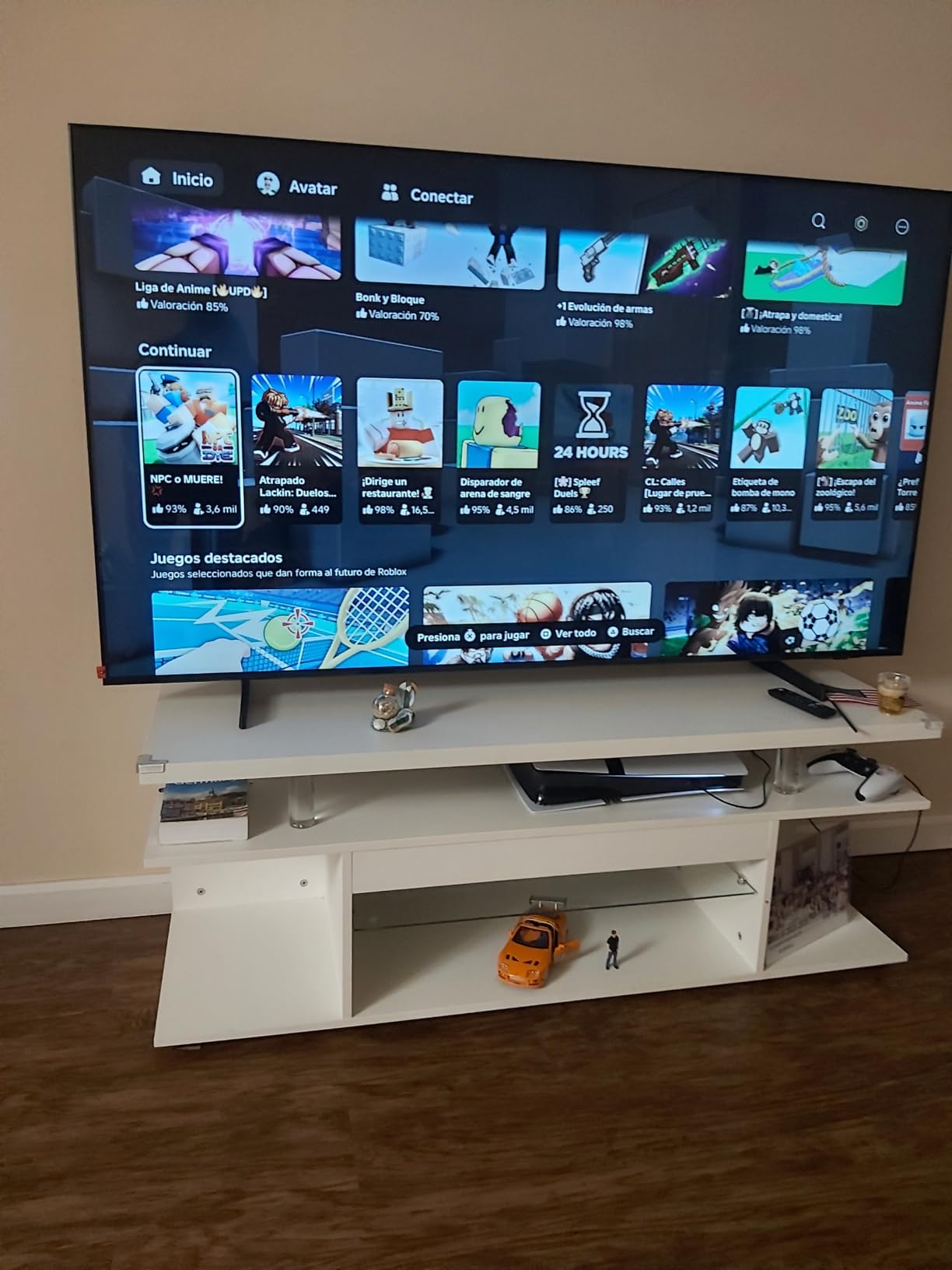 Cubehom Grey TV Stand for 60