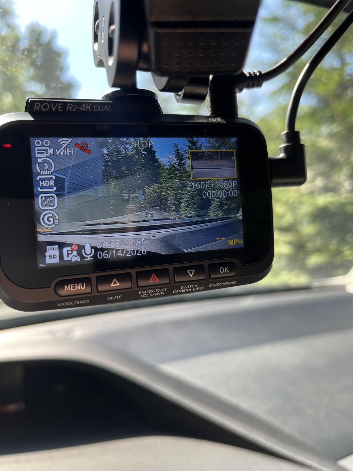 ROVE R2-4K Dual Dash Cam Front and Rear, STARVIS 2 Sensor, Free 128GB Card customer photo 1