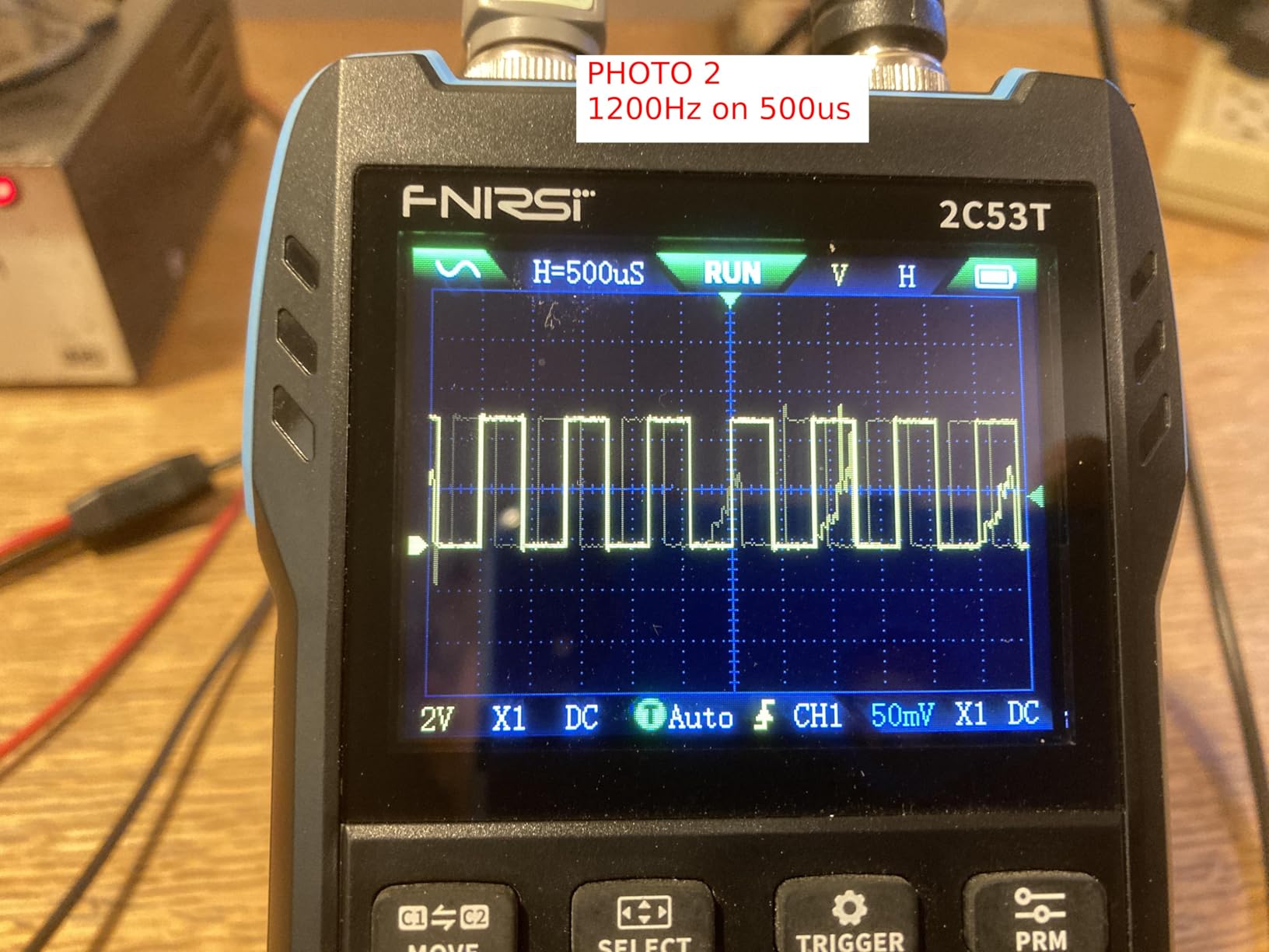 FNIRSI 2C53T 3-in-1 50MHz 2CH Oscilloscope Multimeter DDS Signal Generator customer photo 1