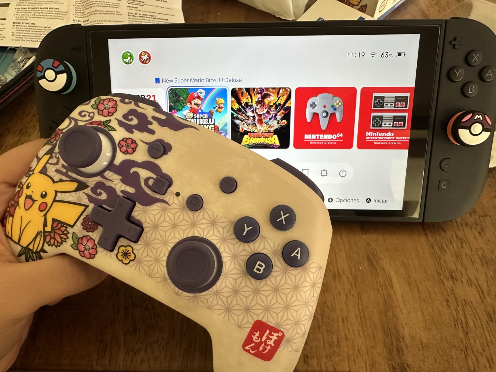 PowerA Enhanced Wireless Controller for Nintendo Switch/Switch 2 / Switch Lite/OLED Model - Pokémon Blossom - Gamepad, game controller, Officially Licensed customer photo 1