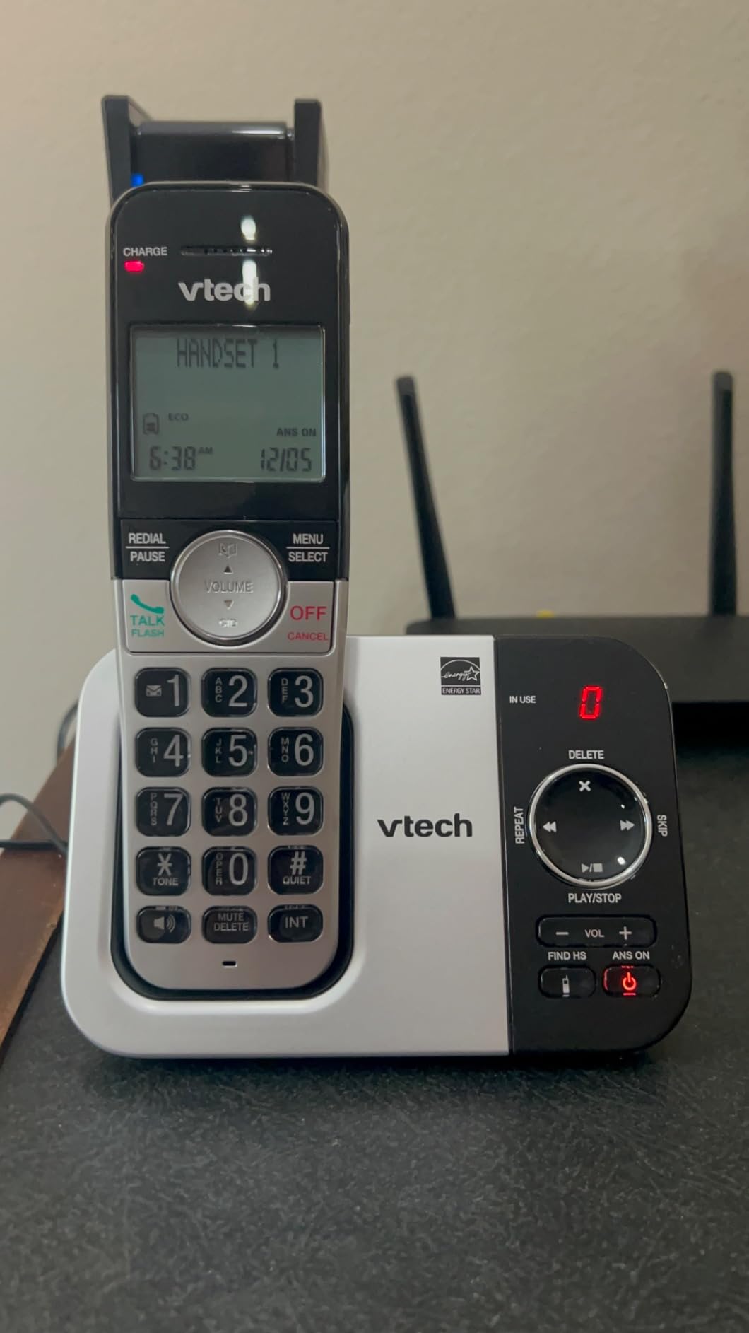 VTech Cordless Home Phone with Answering Machine — Full-Duplex Speakerphone, Large Backlit Display, Big Buttons, Caller ID, Easy Setup | VG232 customer photo 2