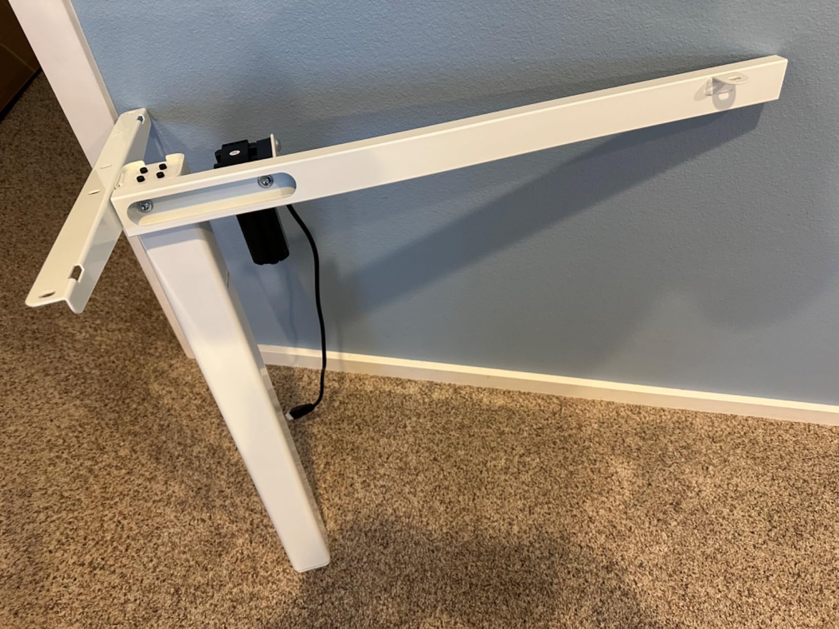 Claiks 63''*55'' L Shaped Standing Desk Adjustable Height, Bamboo customer photo 1