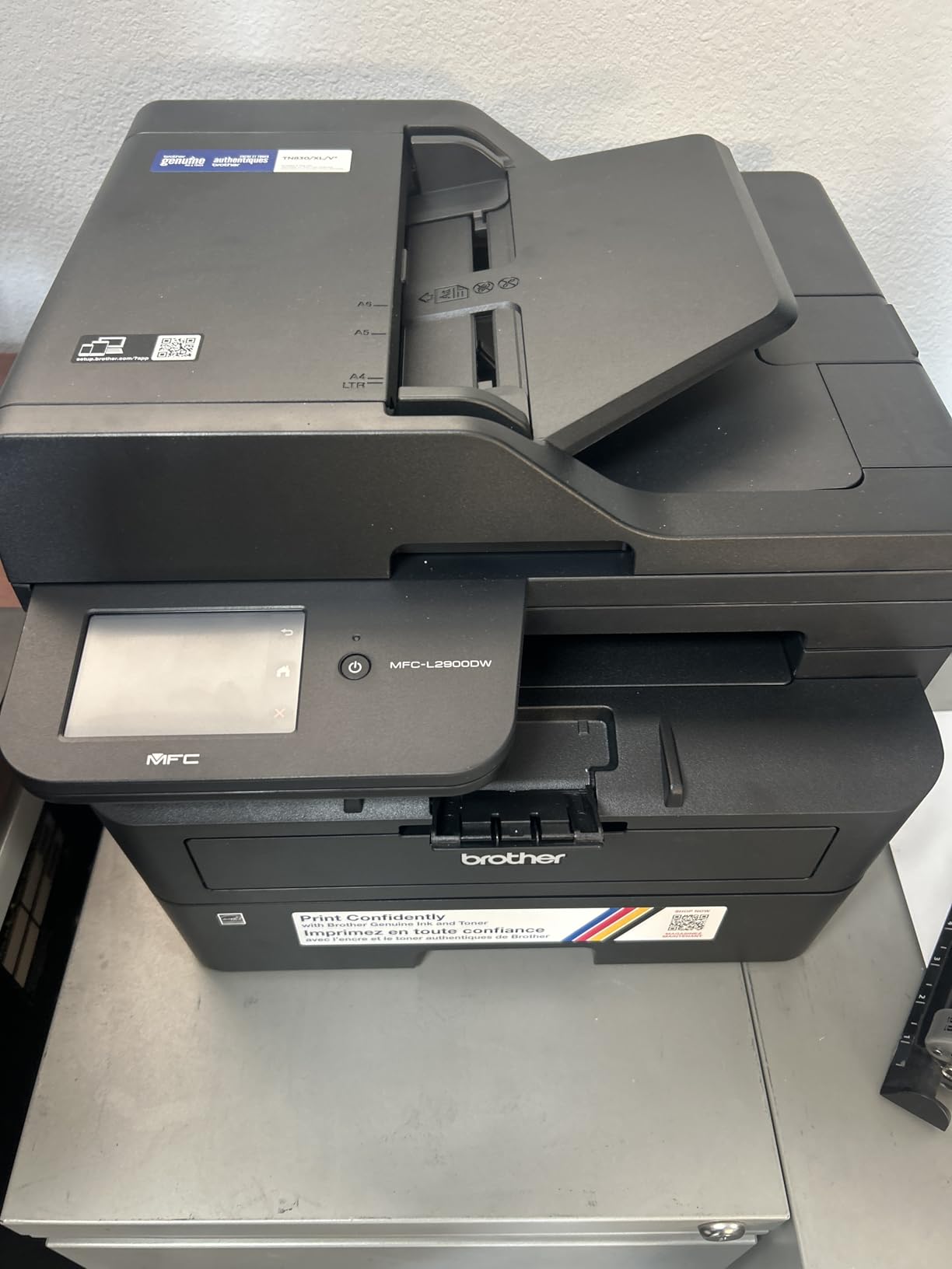 Brother Professional Laser Printer with Scanner, High-Speed 36 ppm Monochrome All-in-One, Wireless Duplex Printing and Scanning, Cloud-Ready 3.5 in Touchscreen for Small Business (MFC-L2900DW) customer photo 1