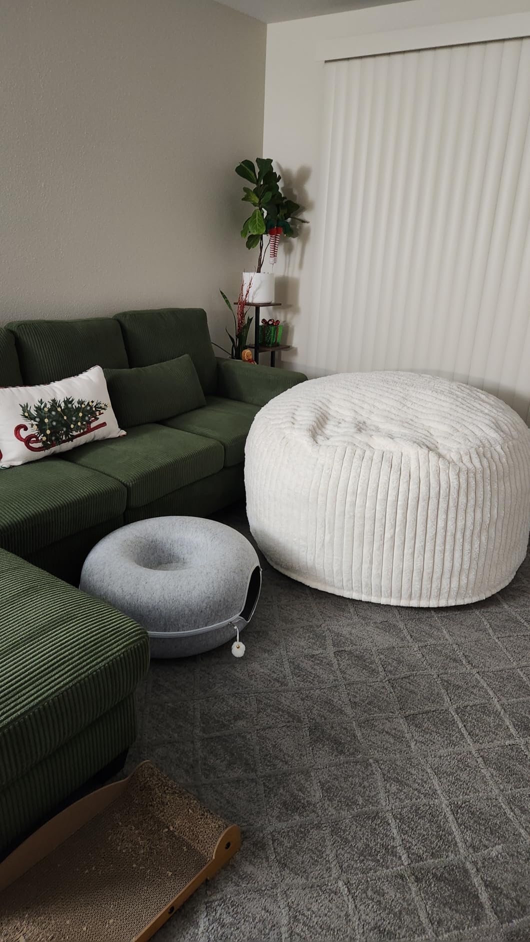 Hobestluk Adult Bean Bag Chair Giant Beanbag with Filling Living Room 3FT customer photo 2