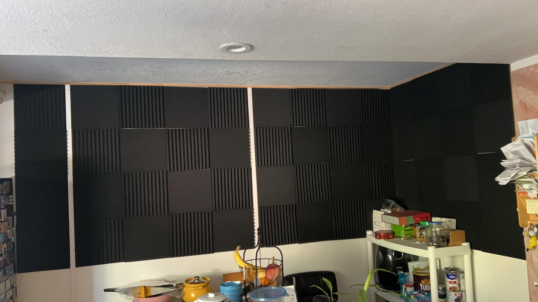 54 Pack Acoustic Foam Wall Panels, 12 x 12 x 1 in customer photo 2