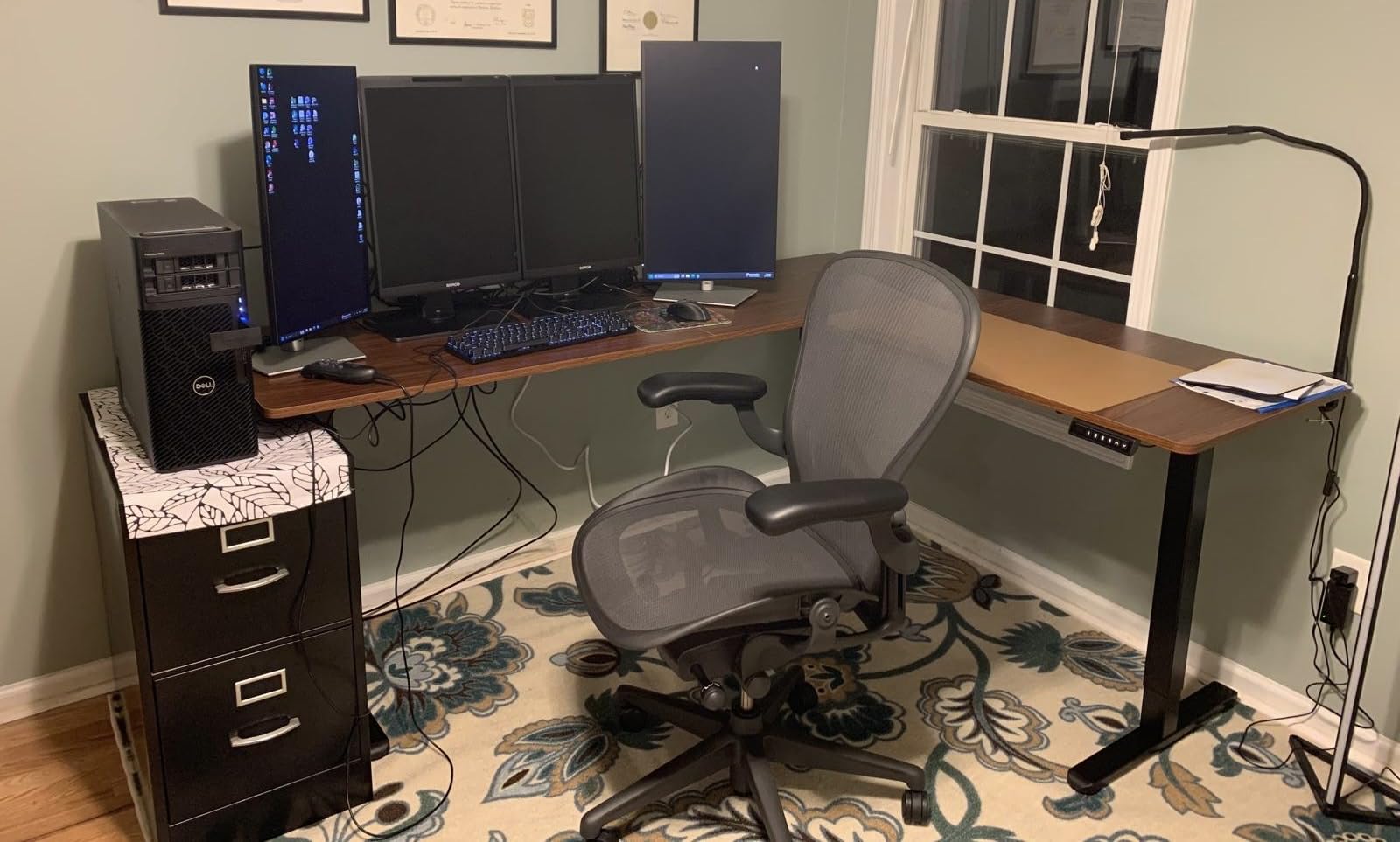 VIVO Real Bamboo 75 x 63 in Corner Standing Desk, DESK-E3CTBO-75 customer photo 2