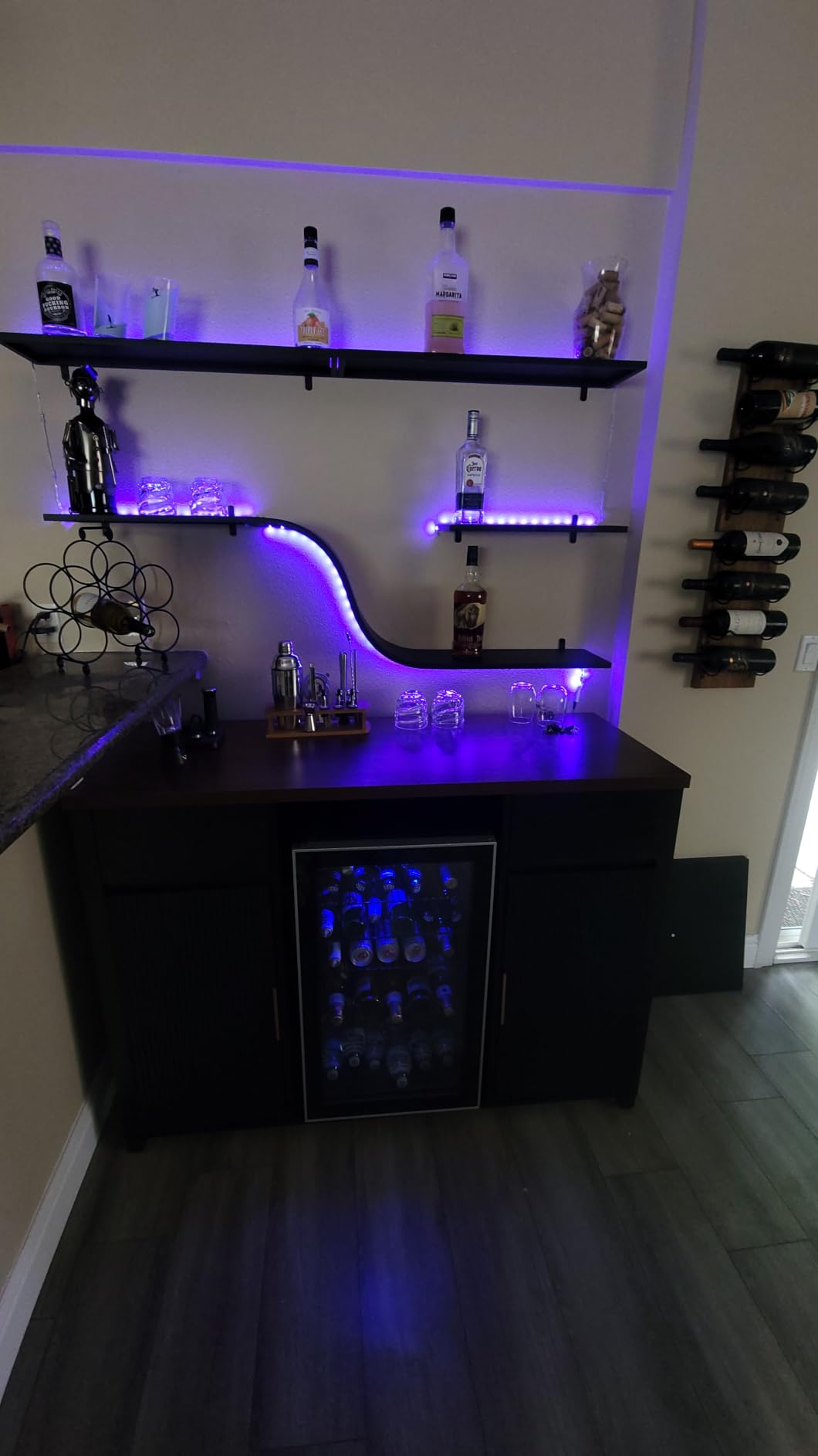 Electactic 50 Cans Beverage Refrigerator Cooler, 1.3 Cu.ft Mini Fridge Countertop Drink Cooler with Glass Door for Beer, Soda,Wine, Adjustable Digital Temperature Control for Home Dorm Bar, Black customer photo 1