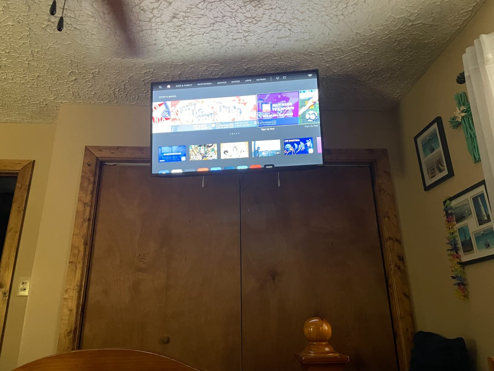 WALI Heavy Duty Ceiling TV Mount for 37-90 inch Large TVs, up to 220 lbs customer photo 2