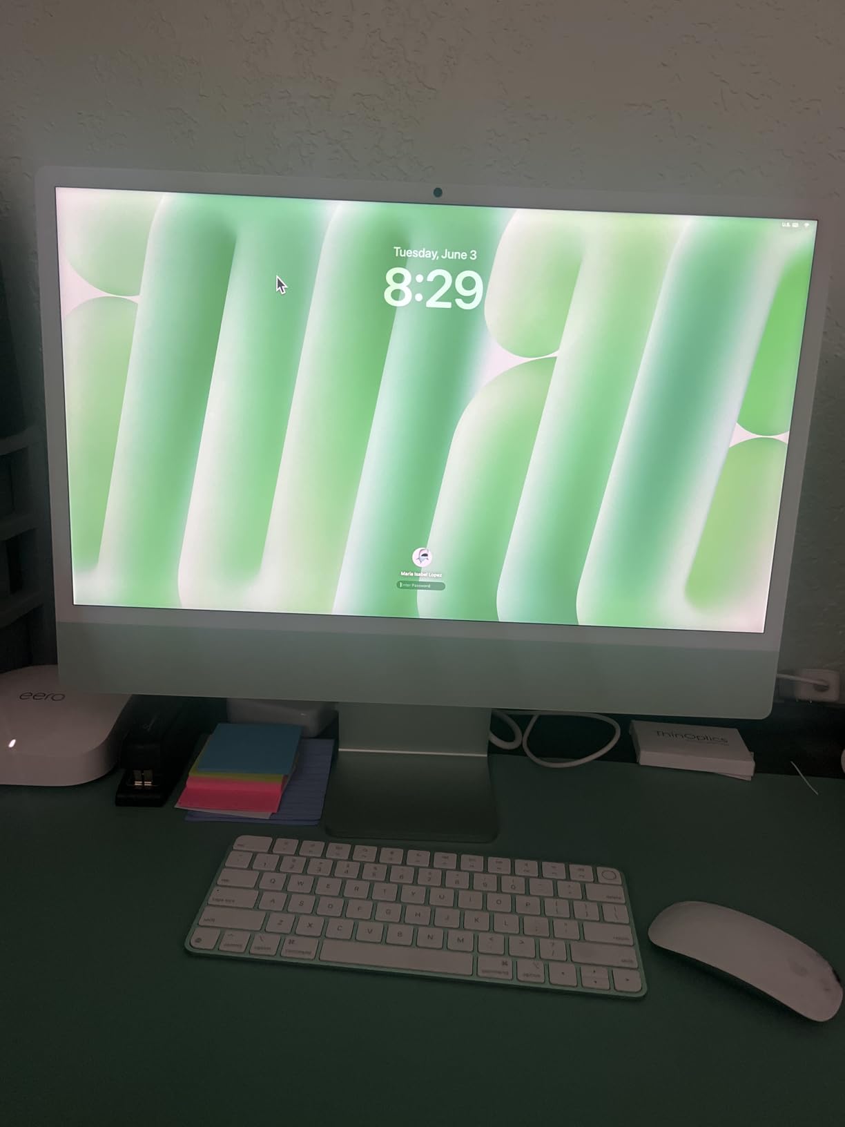 Apple 2024 iMac All-in-One Desktop Computer with M4 chip with 10-core CPU and 10-core GPU: Built for Apple Intelligence, 24-inch Retina Display, 16GB Unified Memory, 256GB SSD Storage; Silver customer photo 2