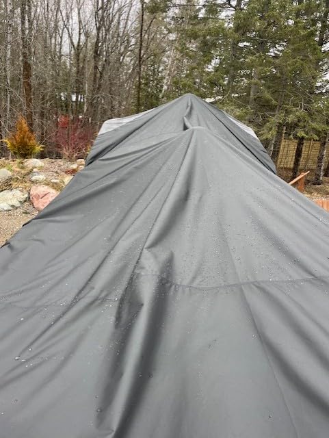 5-Ply 1600D+1200D Pontoon Boat Cover, 21'-24' customer photo 1