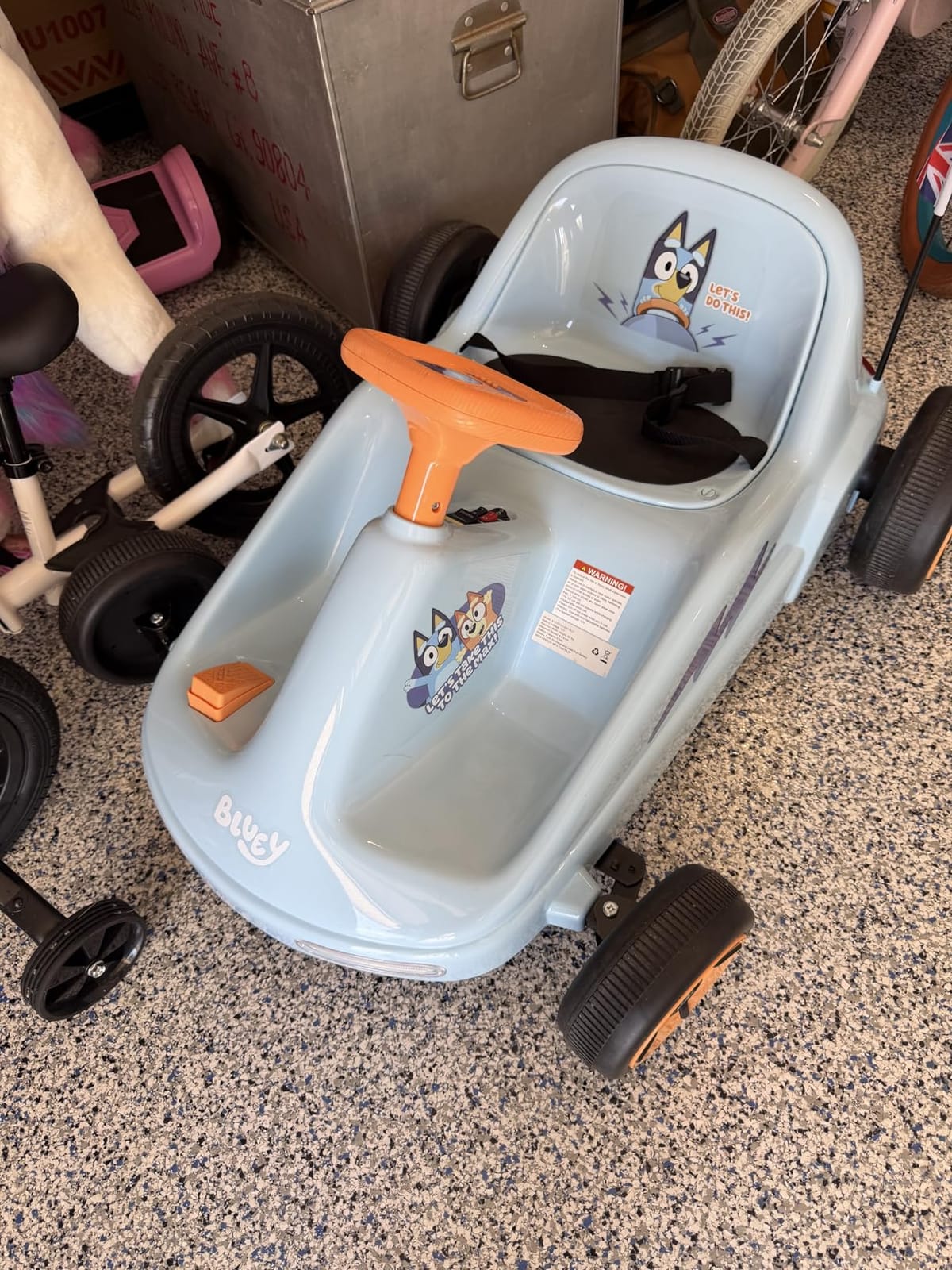 Bluey - 12V Electric Go Kart for Kids, Outdoor Fun, Beginner Friendly customer photo 1