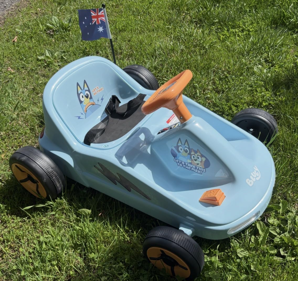 Bluey - 12V Electric Go Kart for Kids, Outdoor Fun, Beginner Friendly customer photo 2
