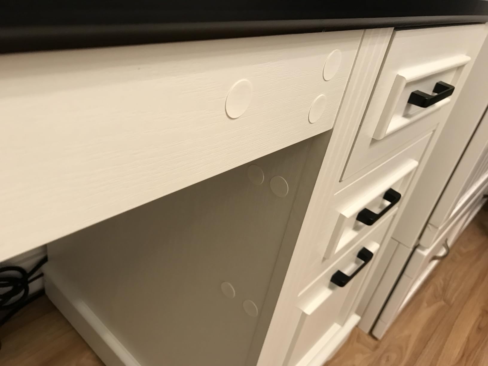 SEDETA Farmhouse Computer Desk with Hutch and 3 Drawers, 47.2