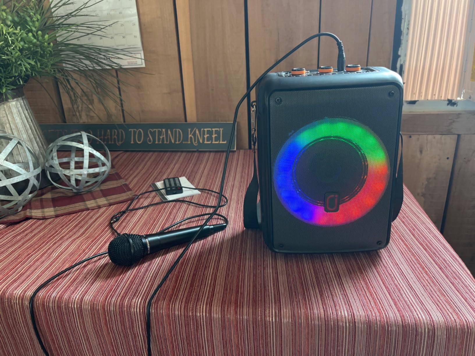 Karaoke Machine with 2 Zero Delay Mics for Adults, Karaoke Set for Parties customer photo 1