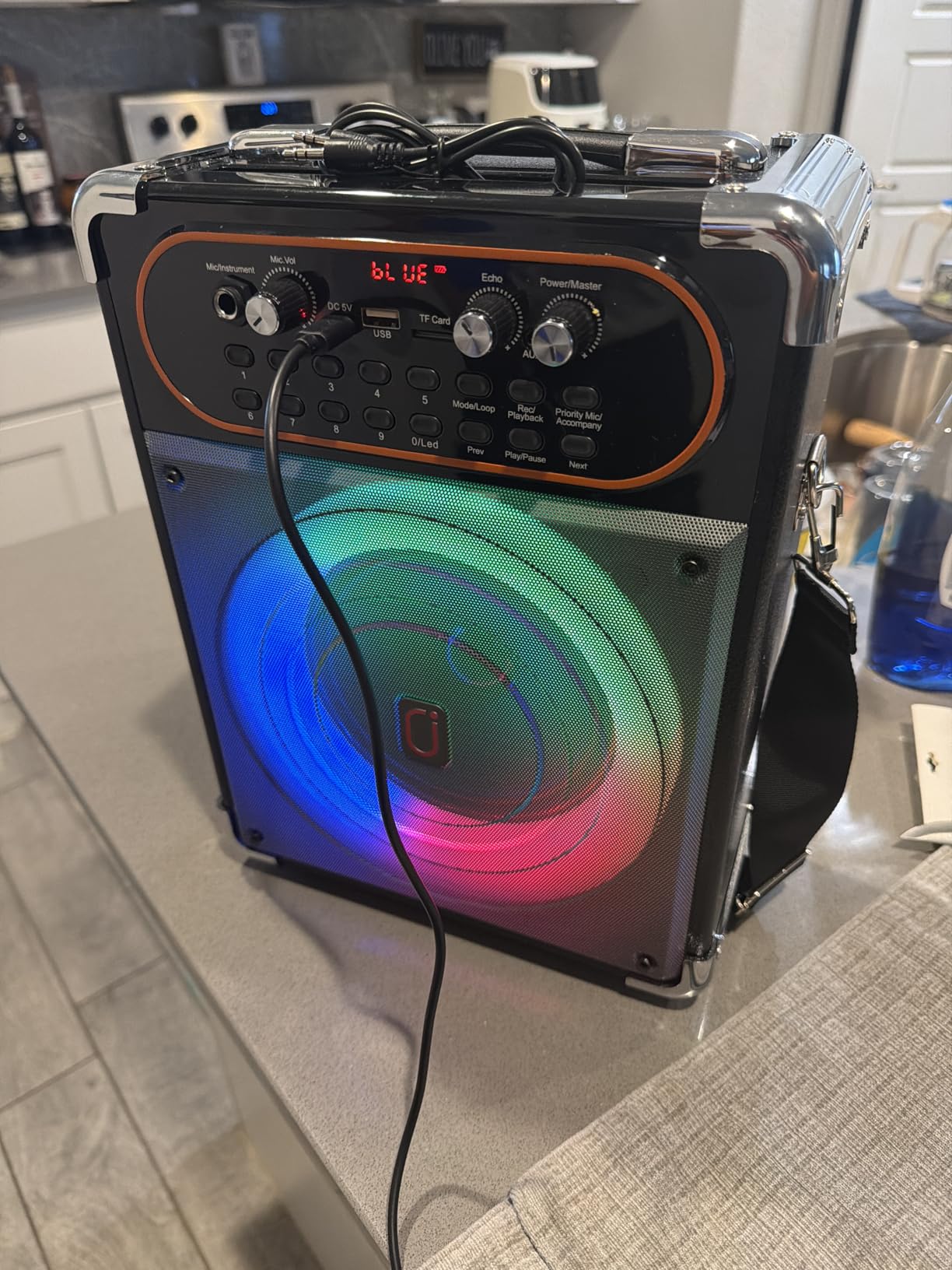 Karaoke Machine with 2 Zero Delay Mics for Adults, Karaoke Set for Parties customer photo 2
