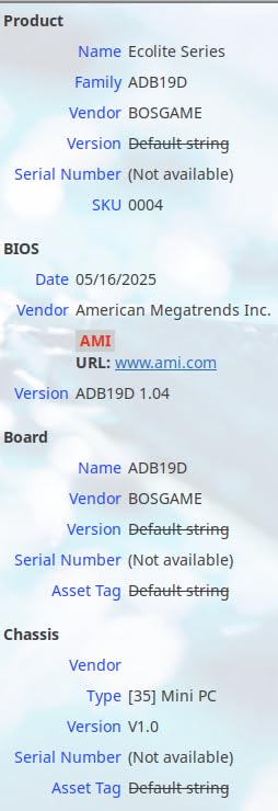 BOSGAME E4 Air Mini PC, AMD Ryzen 5 3500U 8GB DDR4 256GB SATA SSD customer photo 2