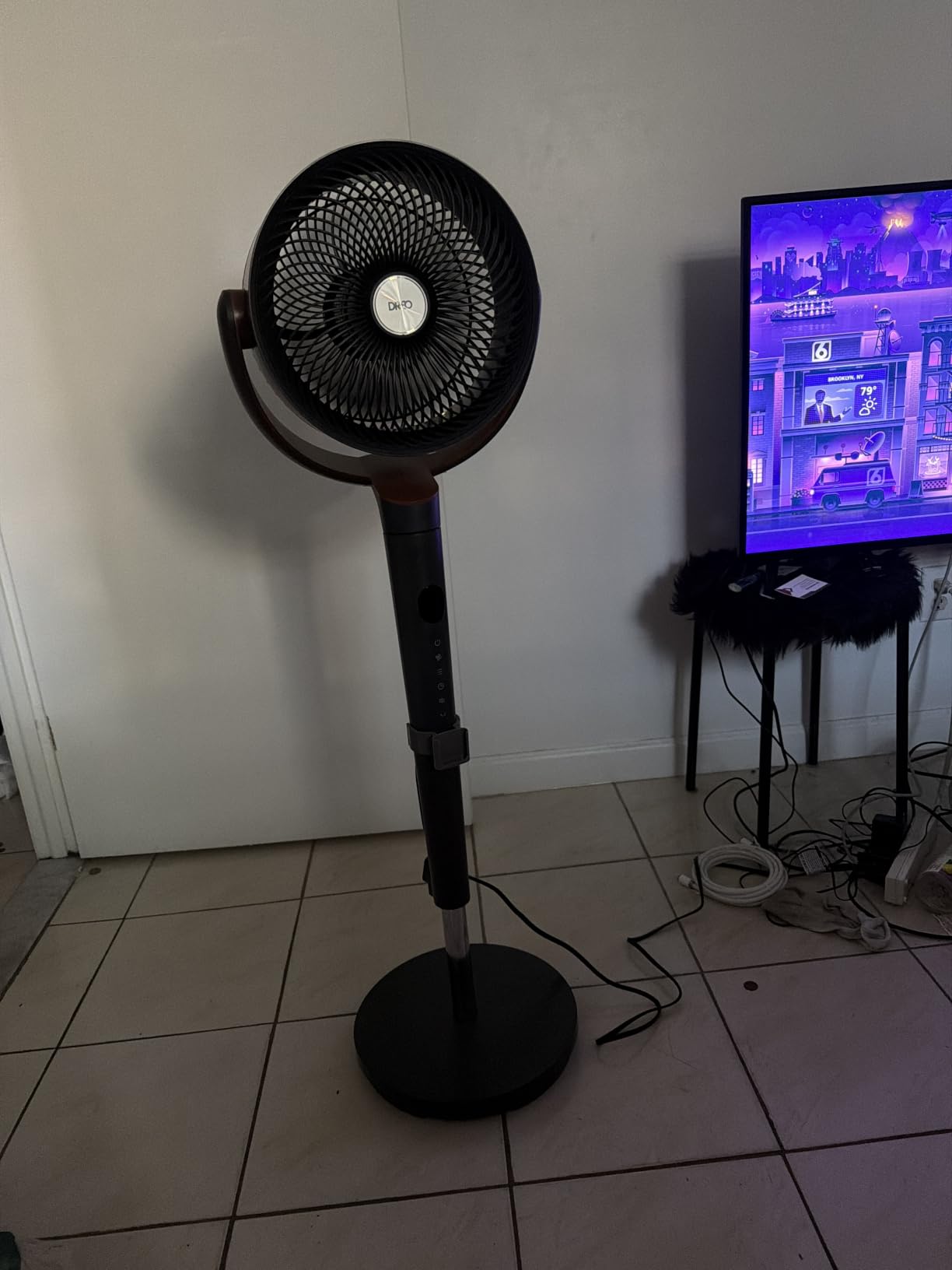 DREO Fan for Bedroom, Standing Oscillating Fan for Whole Room, Quiet Fan customer photo 2