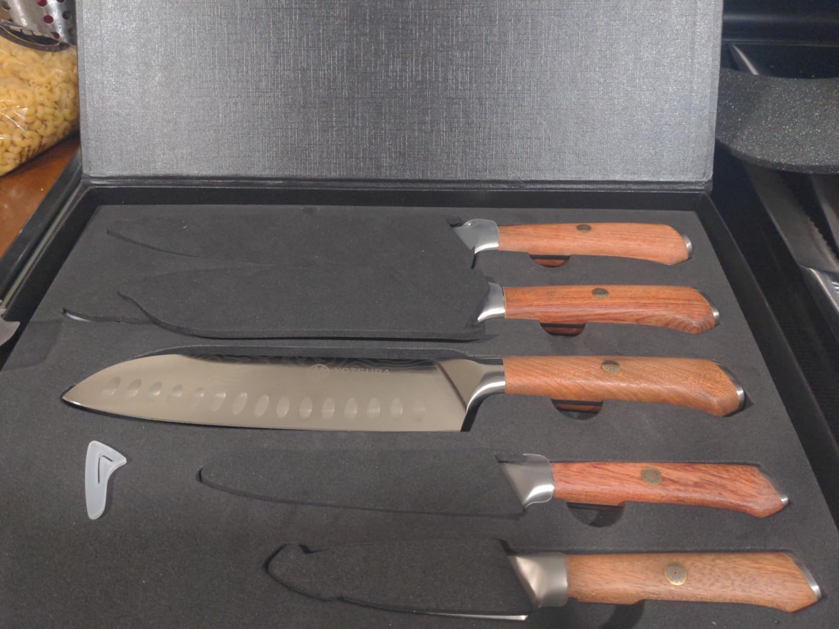 YOTSUBA Japanese Carving Knife and Fork Set with Ergonomic Rosewood Handle customer photo 1