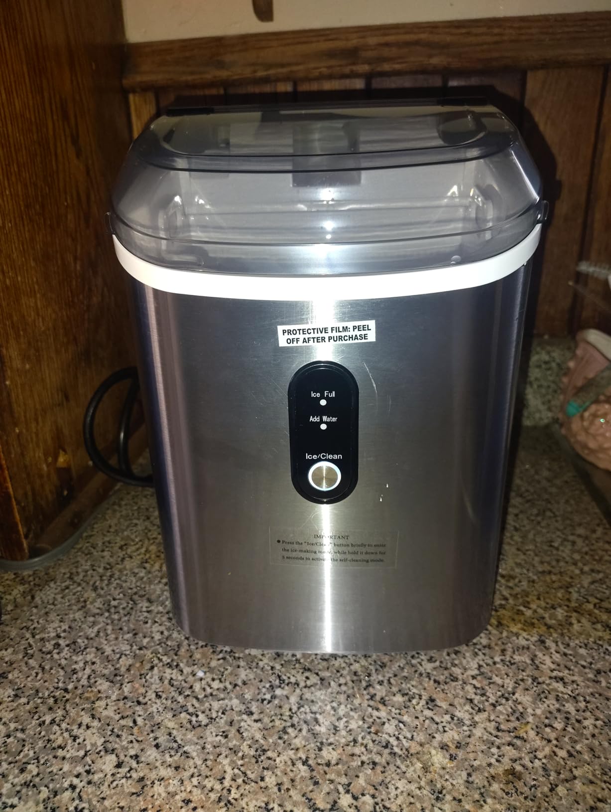 Antarctic Star Nugget Ice Maker Countertop with Soft Chewable Ice | Fast Ice Making, Ice Basket and Scoop, Auto-Cleaning for Home/Party/RV/Camping (Stainless Steel Silver) customer photo 2