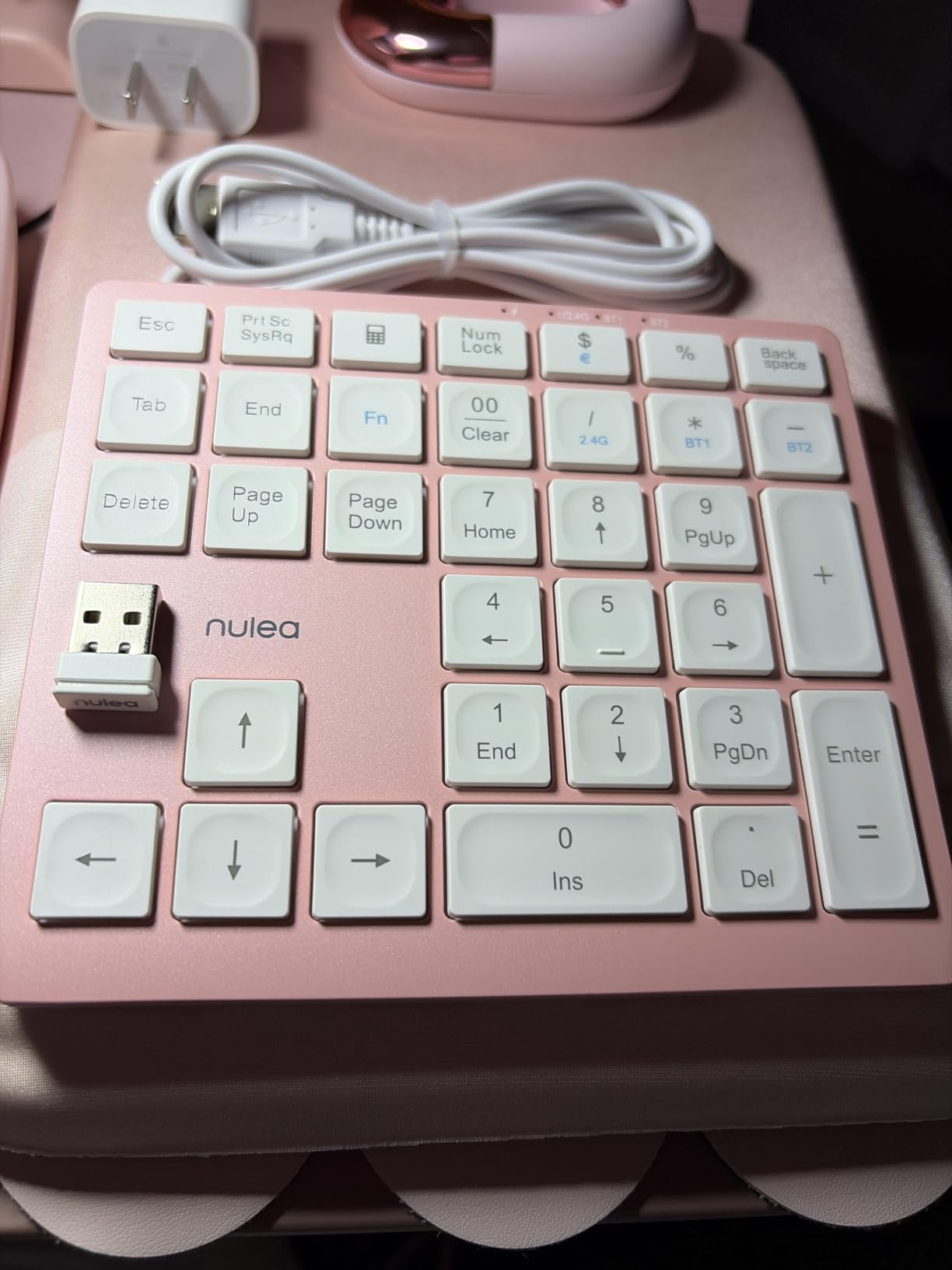 Nulea Wireless Number Pad for Laptop with Bluetooth 5.0 & 2.4G Connection customer photo 2