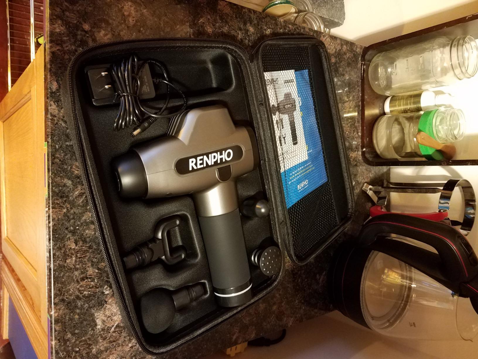 RENPHO Active+ Massage Gun, App-Controlled Guided Courses, Bluetooth customer photo 1