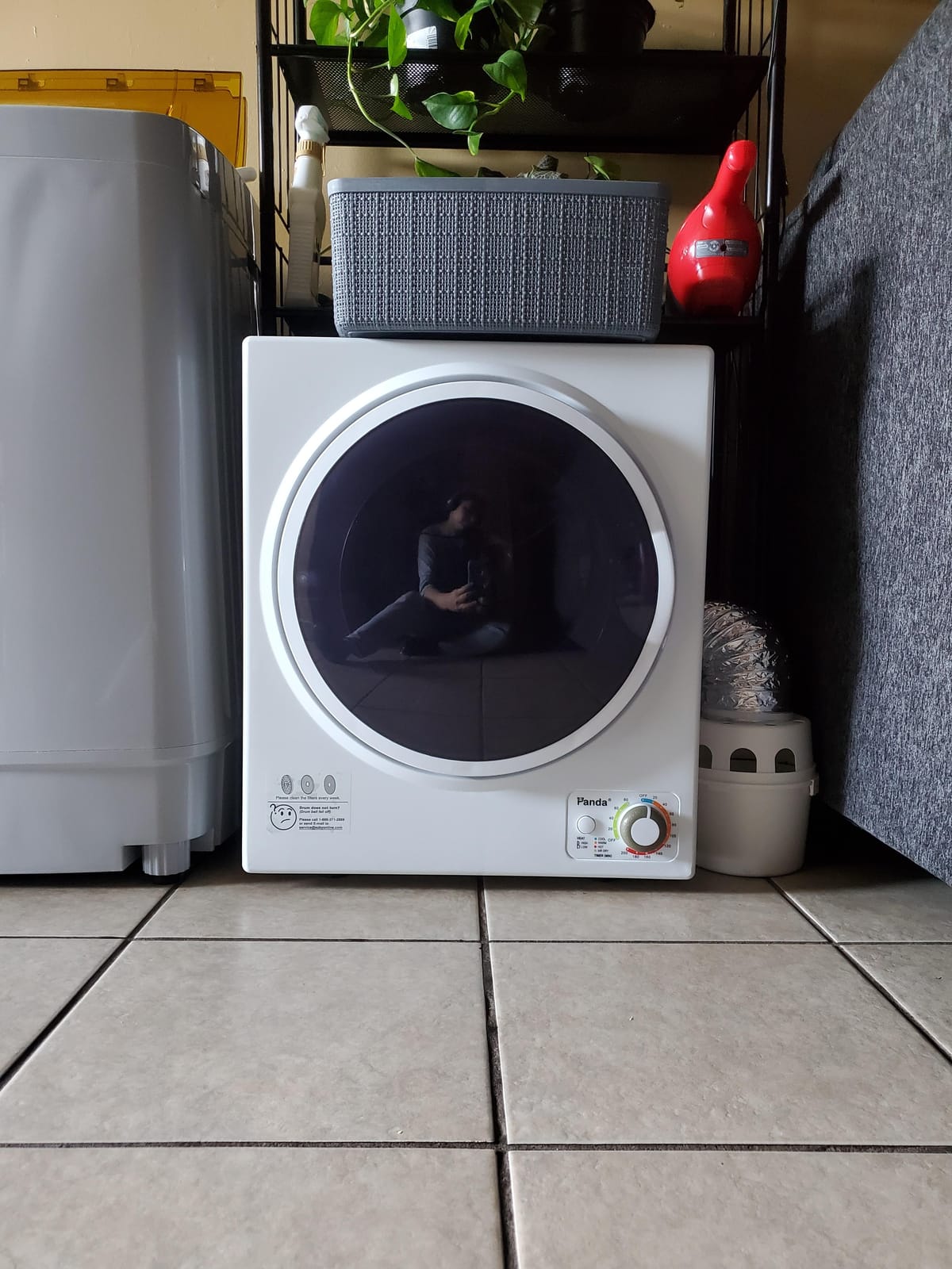 Panda Compact Dryer 13.2 lb Load Volume 1500W 120V, 3.5 Cu.Ft. customer photo 2