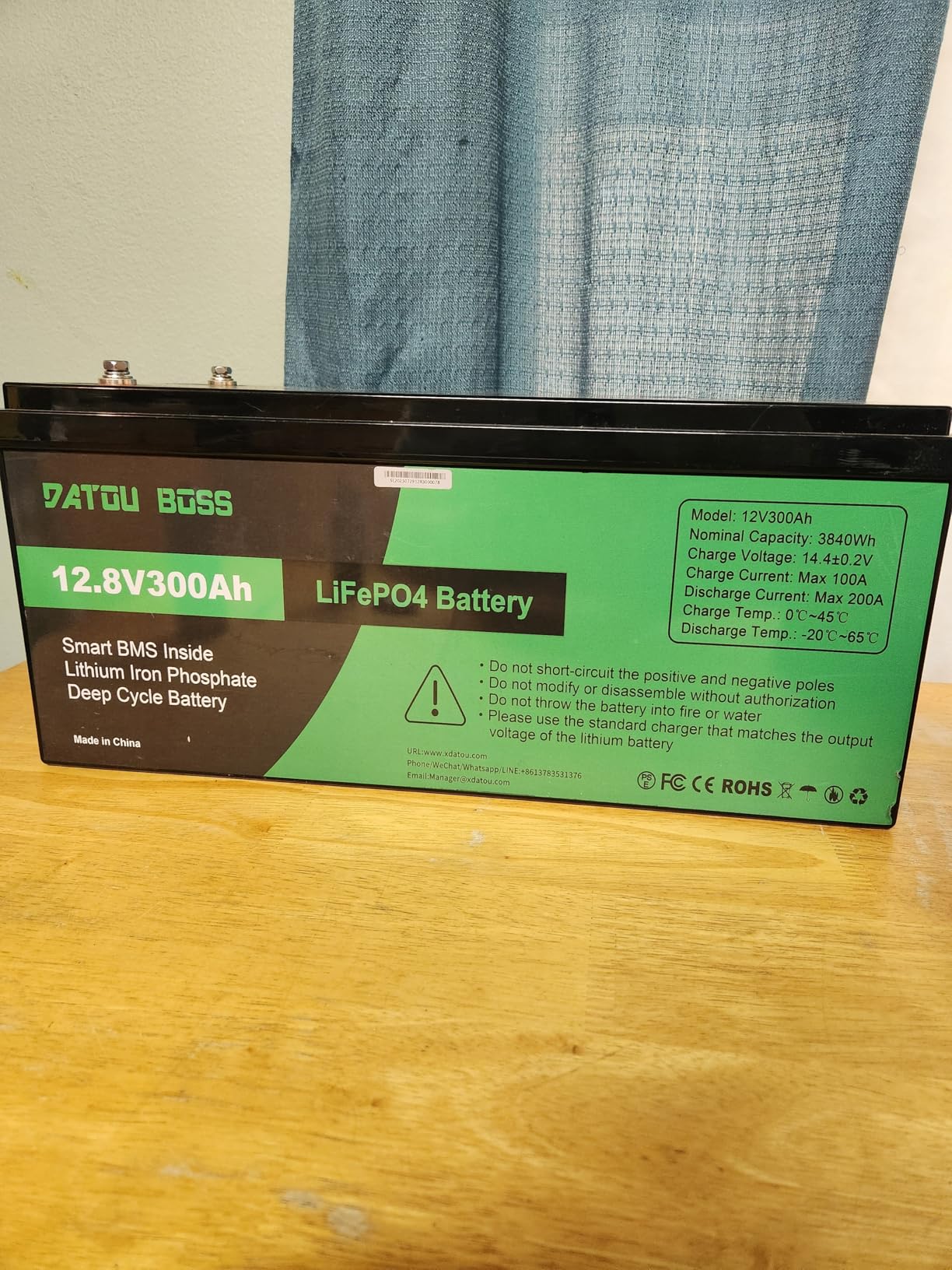 12V 100Ah LiFePO4 Lithium Battery Group 31 with Built-in 100A BMS customer photo 2
