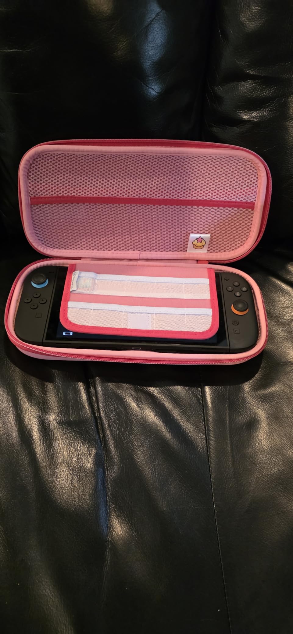 PowerA Slim Case for Nintendo Switch 2 - Dark Heather Grey, Officially Licensed, Protective Case, Holds 10 Game Cards, Padded Screen Protector, Built-in Play Stand customer photo 1